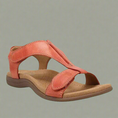 Side view of women's lightweight orthopedic sandals showing durable sole