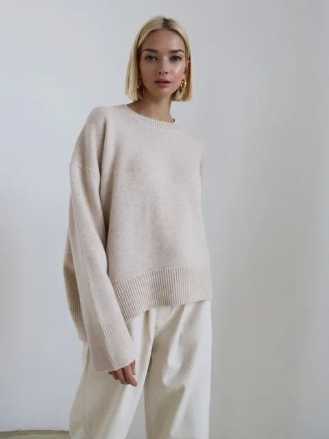 Celine women's sweater in green — cosy autumn and winter style