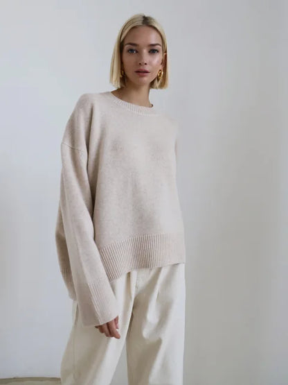 Celine women's sweater in green — cosy autumn and winter style