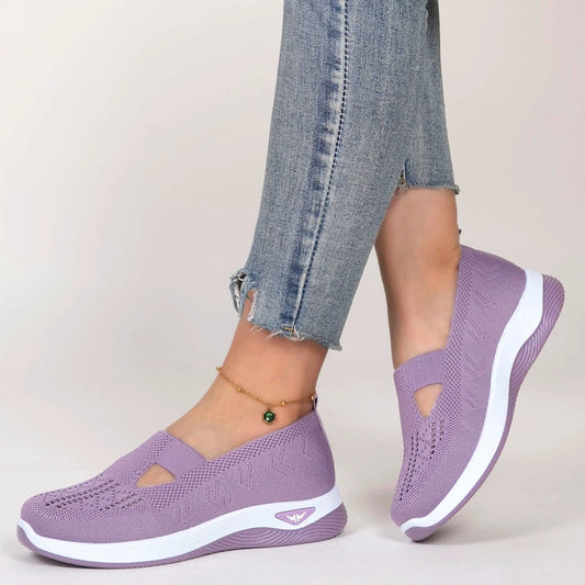 Flexia women's orthopedic slippers in blue with ergonomic non-slip sole