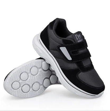 Side view of women's orthopedic sneaker with breathable mesh upper