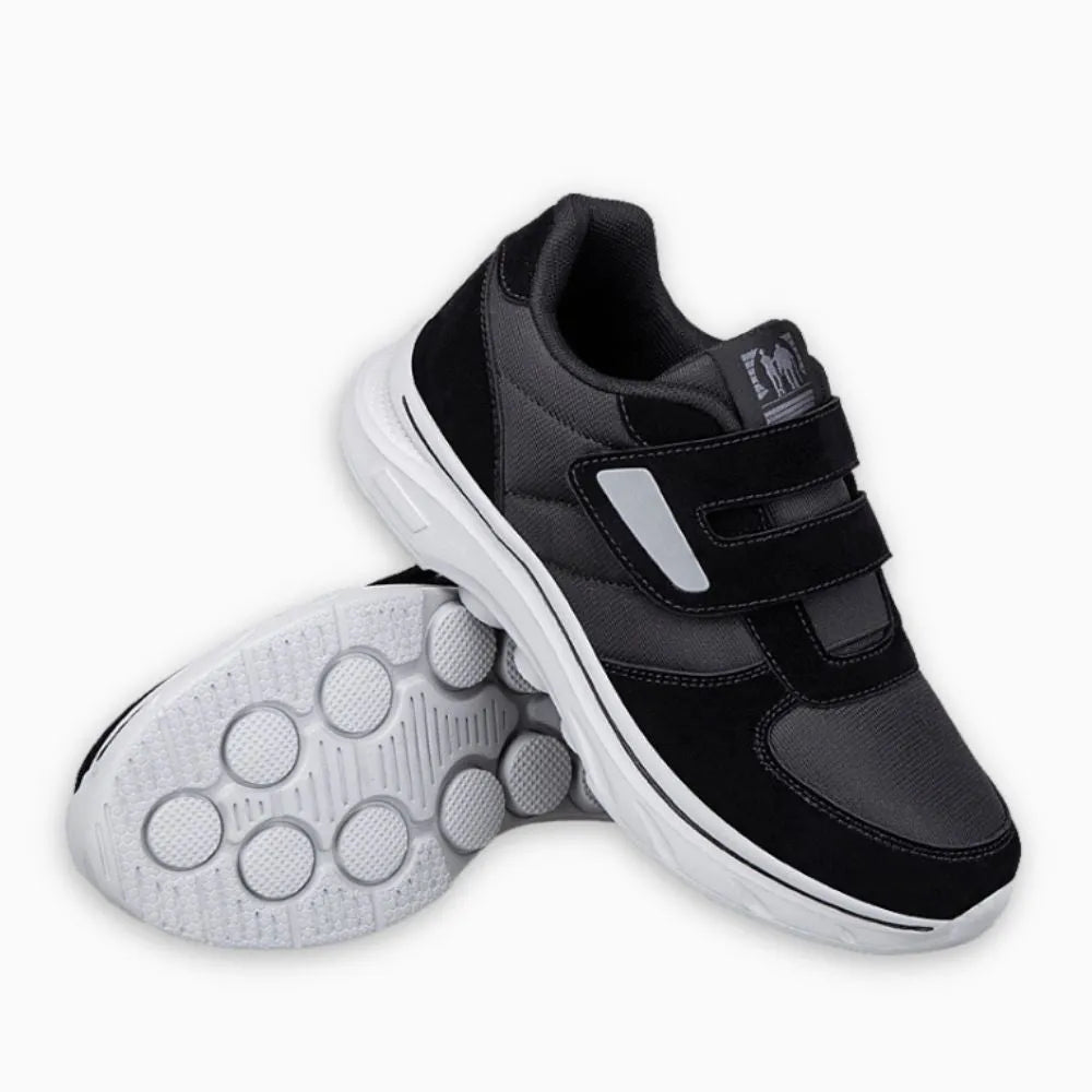 Women's orthopedic sneakers displayed on a clean studio surface