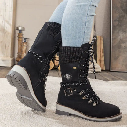 Side view of Frostiva orthopedic winter boots showing anti-slip outsole