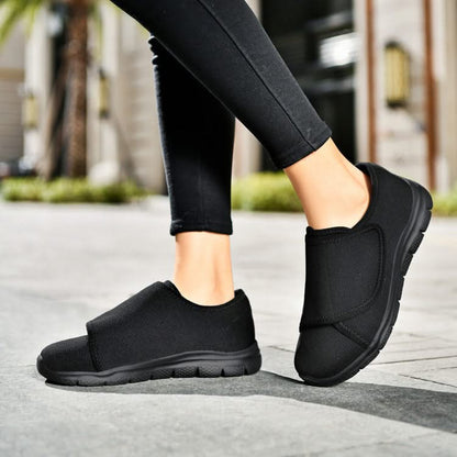 Velara women's orthopedic wide-width shoes for swollen feet in black