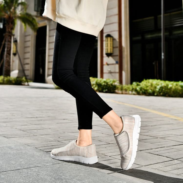 Adjustable strap customization on Velara wide-fit women's shoes