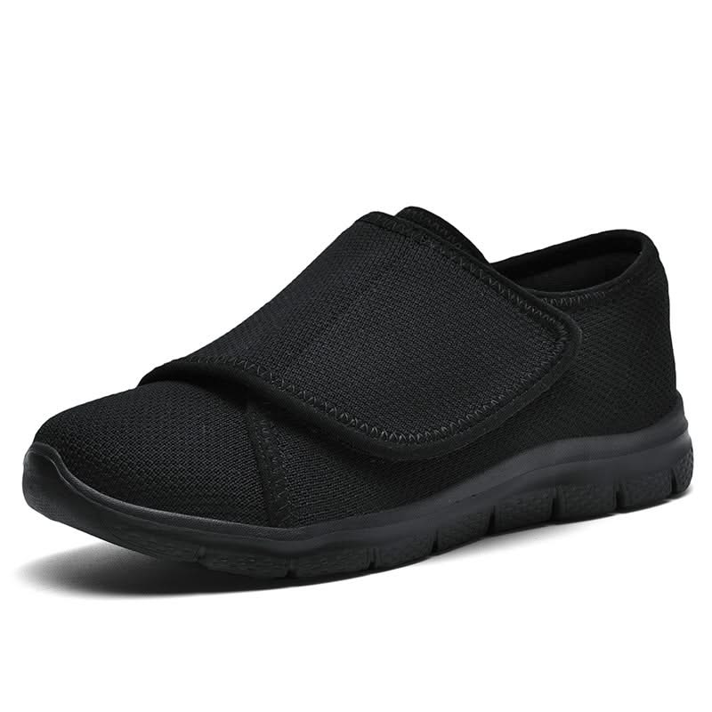 Shock-absorbing anti-slip sole on Velara orthopedic wide-width shoes