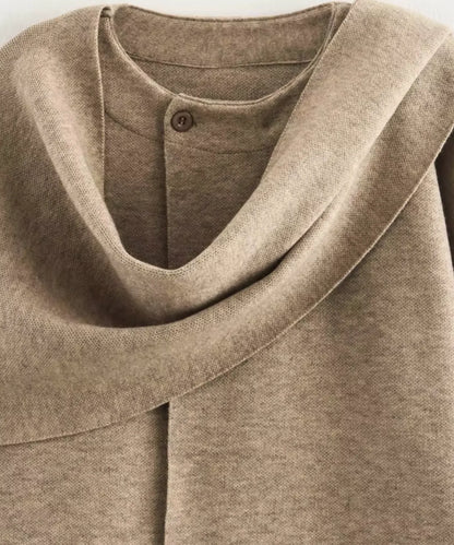 Oversized wool wrap coat in burgundy styled for a social occasion
