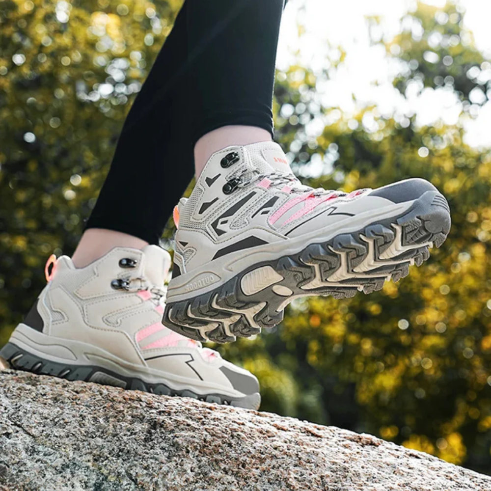 Pair of Venza women's waterproof shoes top-down view