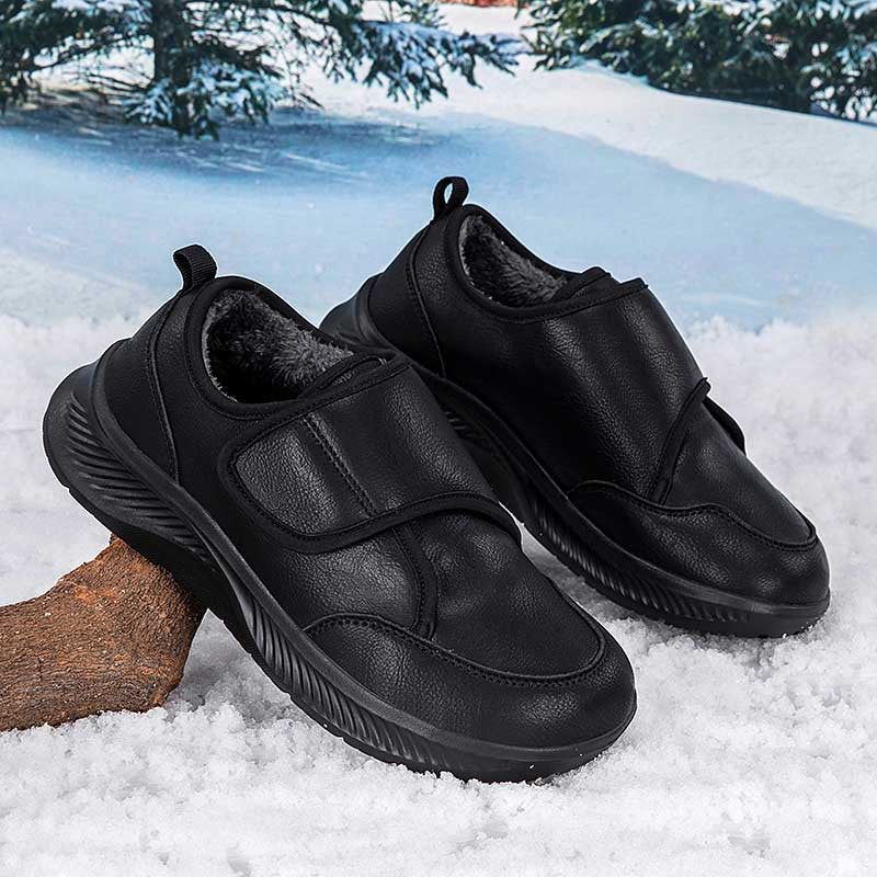 Close-up of non-slip outsole on women's casual winter sneaker