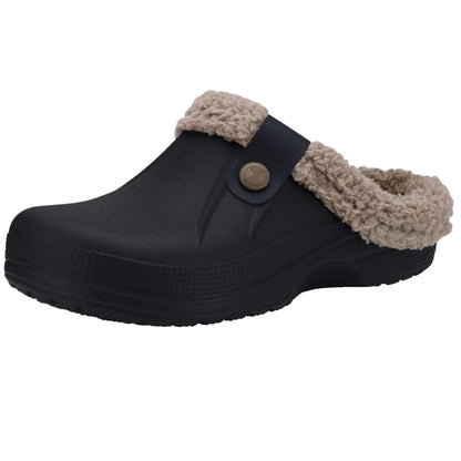 Wren plush winter slippers styled with casual loungewear outfit