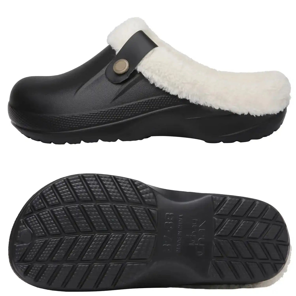 Wren lined slippers in grey with minimal design on plain background