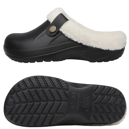 Wren lined slippers in grey with minimal design on plain background